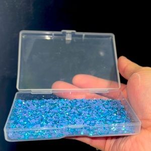 Crystal Glass Aquamarine Flatback Rhinestones SS10 - Hotfix - 144pcs